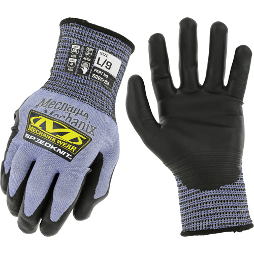 Gants r&eacute;sistants aux coupures SpeeKnit S2EC33, Taille Moyen/8, Calibre 18, Rev&ecirc;tement Ur&eacute;thane, Enveloppe en PEHP/Tungst&egrave;ne, ASTM ANSI niveau A5/EN 388 niveau D D. Morneault & Fils