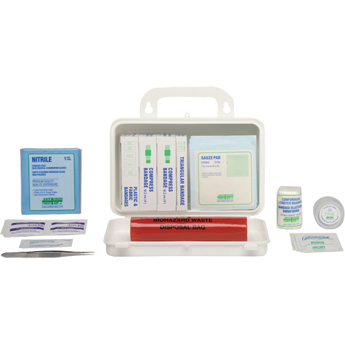 Trousse de premiers soins, R&eacute;pond &agrave; la norme CSA Z1220-17 type 1 individuelle, Personnel (1 travailleur) D. Morneault & Fils