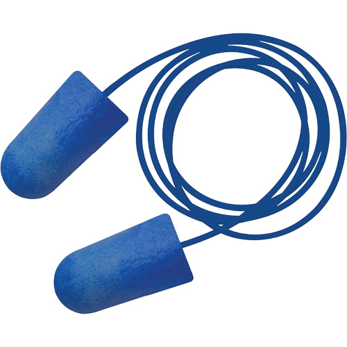 Food Pro Bullet BioSoft BioBased Metal Detectable Earplugs, Corded, One-Size, Bulk - Box, 32 NRR dB D. Morneault & Fils