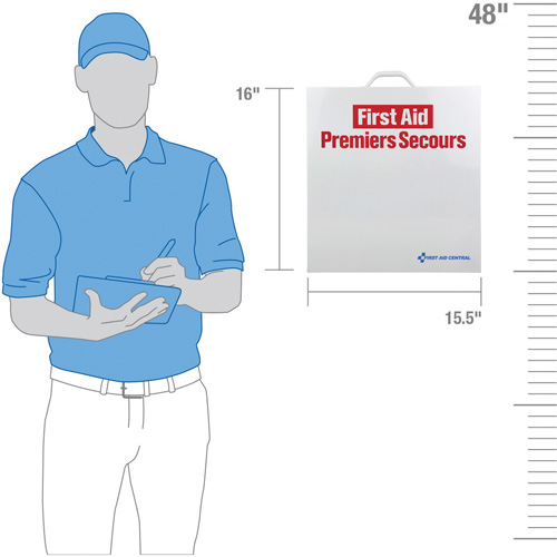SmartCompliance&reg;  First Aid Cabinet, Meets CSA Z1220-17 Type 2 Low-Risk Environment, Medium (26-50 Workers) D. Morneault & Fils