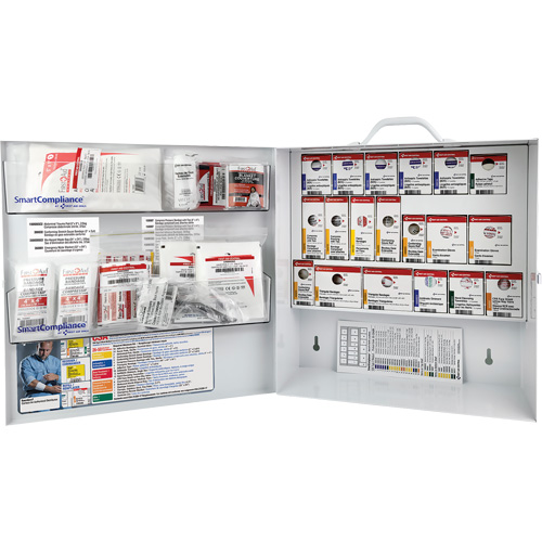 SmartCompliance&reg;  First Aid Cabinet, Meets CSA Z1220-17 Type 2 Low-Risk Environment, Medium (26-50 Workers) D. Morneault & Fils