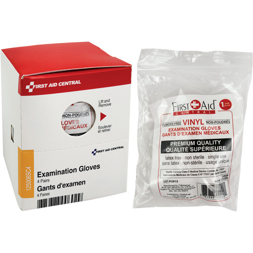 Recharge de gants d'examen SmartCompliance, Vinyle, Sans poudre, Transparent, Classe 2 D. Morneault & Fils