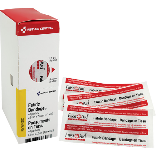Recharge de bandages adh&eacute;sifs SmartCompliance, Rectangulaire/carr&eacute;e, 3", Tissu, Non st&eacute;rile D. Morneault & Fils
