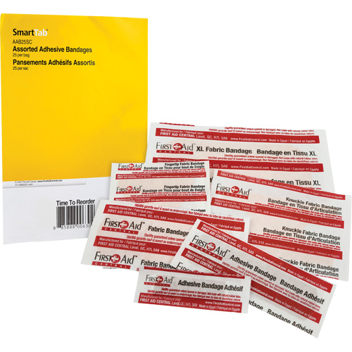 Recharge de bandages adh&eacute;sifs SmartCompliance, Assorti, Tissu/Plastique, Non st&eacute;rile D. Morneault & Fils
