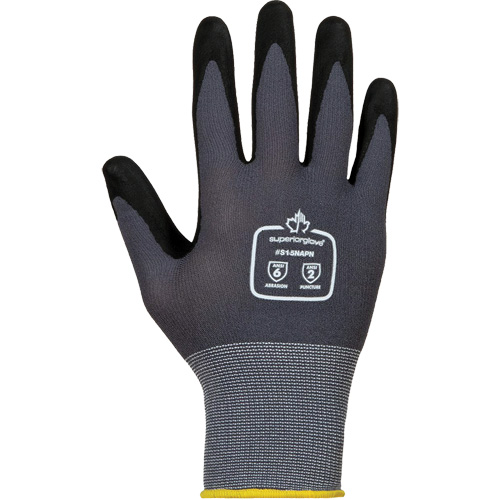 Dexterity&reg; High-Abrasion Gloves, 2X-Small/5, Foam Nitrile Coating, 15 Gauge, Nylon/Cotton Shell D. Morneault & Fils
