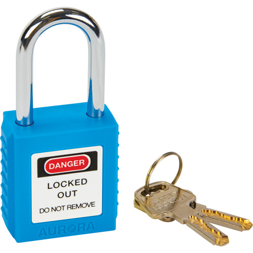 Verrouillage pour les consignations, Cadenas de s&eacute;curit&eacute;, Cl&eacute;s diff&eacute;rentes, Thermoplastique, Largeur de 1-1/2" D. Morneault & Fils