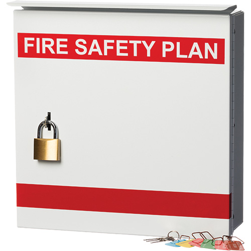 Boîte pour plan de s&eacute;curit&eacute; en cas d'incendie D. Morneault & Fils