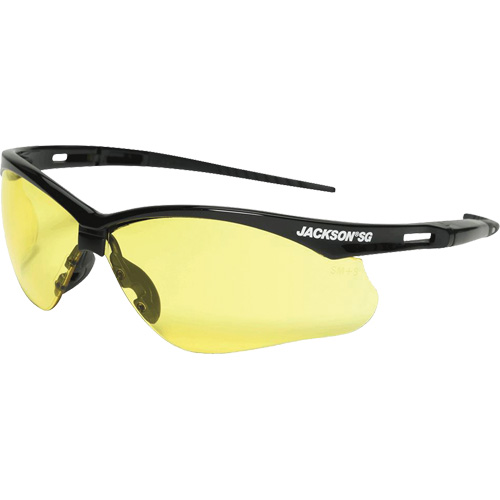 Safety Glasses, Amber Lens, Anti-Scratch, ANSI Z87+/Meets/Exceeds CSA Z94.3 D. Morneault & Fils