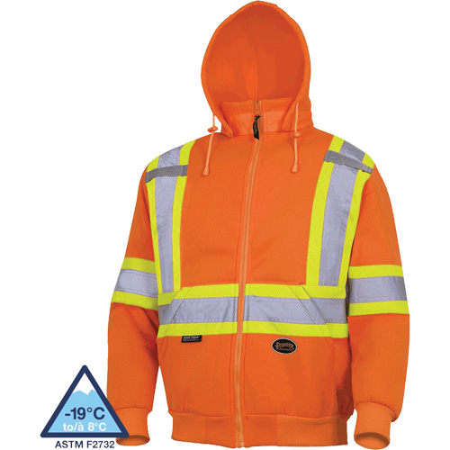 6924 Hoodie, Small, High Visibility Orange D. Morneault & Fils