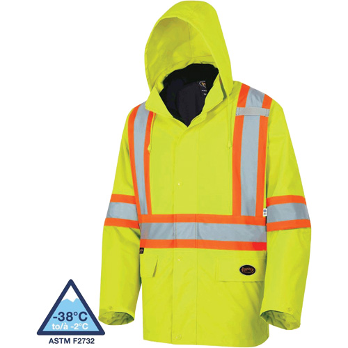 5633 Manteau 3 en 1 The Rock, Jaune lime haute visibilit&eacute;, T-petit D. Morneault & Fils
