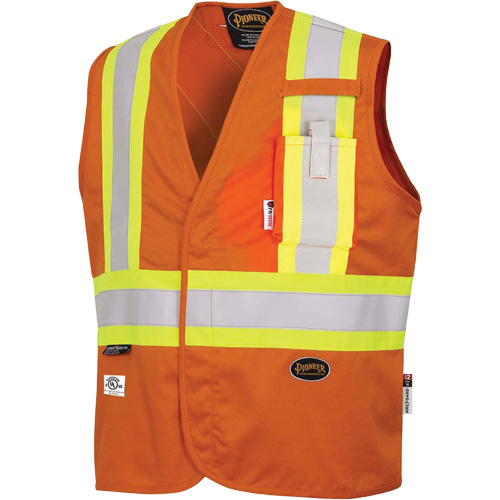 7728 Veste r&eacute;sistante aux arcs &eacute;lectriques FR-Tech, Petit, Orange haute visibilit&eacute;, 10 cal/cm² D. Morneault & Fils