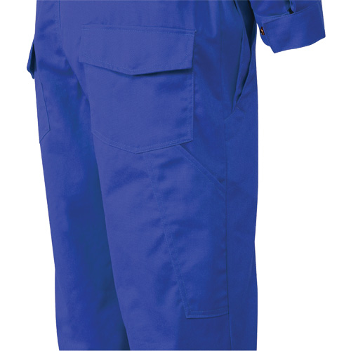 7706T FR-Tech&reg; Flame-Resistant Coverall with Leg Zippers, Size 40 (Tall), Royal Blue, 9.7 cal/cm² D. Morneault & Fils