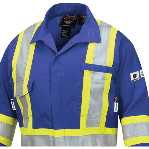 7704W FR-Tech&reg; Women's FR/Arc-Rated Coveralls, Size X-Small, Royal Blue, 10 cal/cm² D. Morneault & Fils