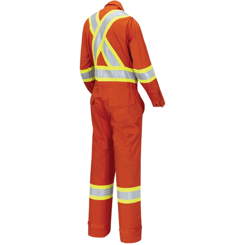 7702W FR-Tech&reg; Women's FR/Arc-Rated Coveralls, Size X-Small, High Visibility Orange, 10 cal/cm² D. Morneault & Fils
