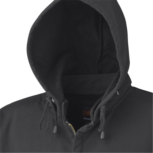 337 Flame-Resistant Zip Style Hoodie, Men's, X-Small, Black, 22 cal/cm² D. Morneault & Fils