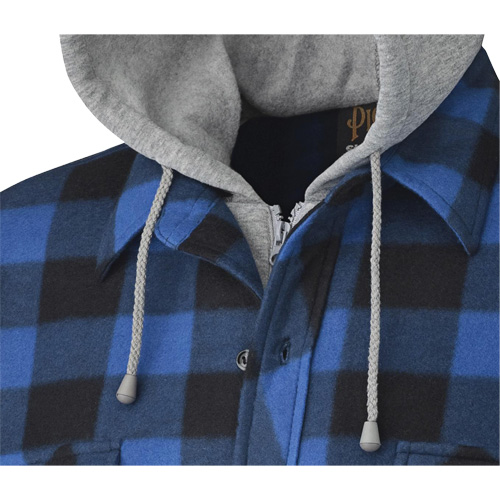 415SS Quilted Hooded Shirt, Men's, Small, Multi-Colour D. Morneault & Fils
