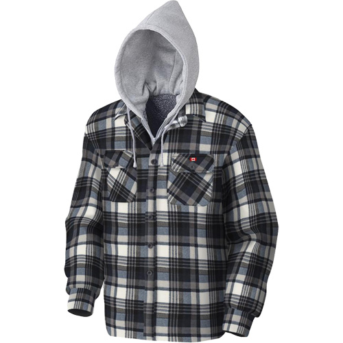415BG Chemise &agrave; capuche matelass&eacute;e, Hommes, T-petit, Multicolore D. Morneault & Fils