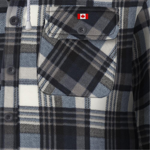 415BG Chemise &agrave; capuche matelass&eacute;e, Hommes, T-petit, Multicolore D. Morneault & Fils