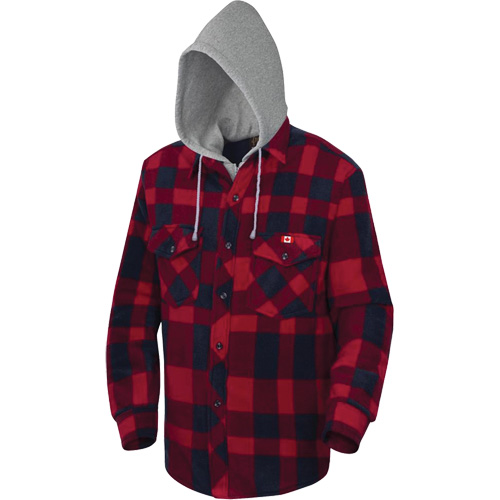 415RB Quilted Hooded Shirt, Men's, Small, Multi-Colour D. Morneault & Fils