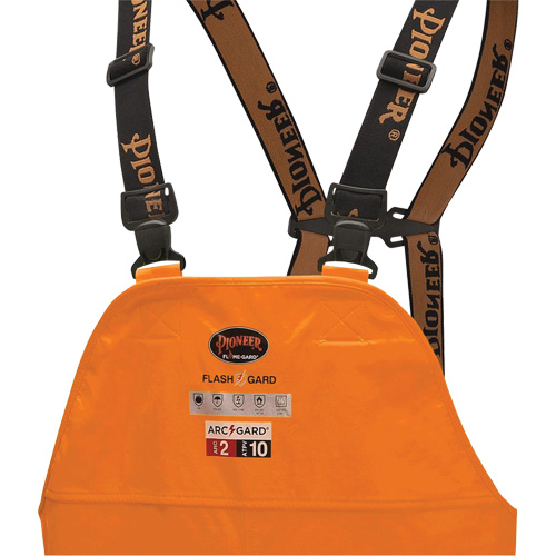 5882 Salopettes de s&eacute;curit&eacute; imperm&eacute;able ignifuge et contre les arcs, T-petit, Orange haute visibilit&eacute; D. Morneault & Fils