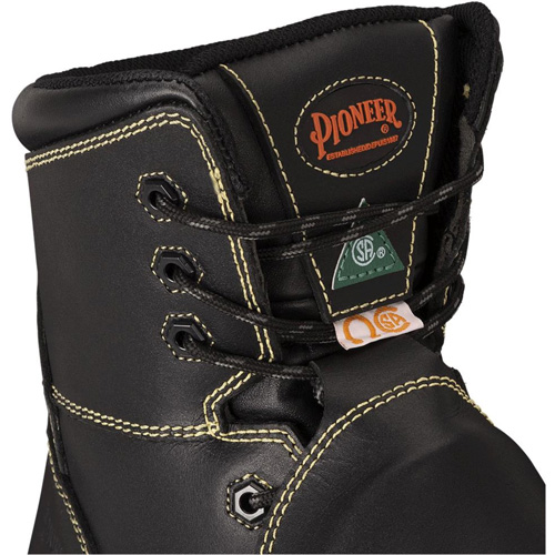1060 Bottes de s&eacute;curit&eacute; avec protection m&eacute;tatarsienne, Cuir, Taille 10 D. Morneault & Fils