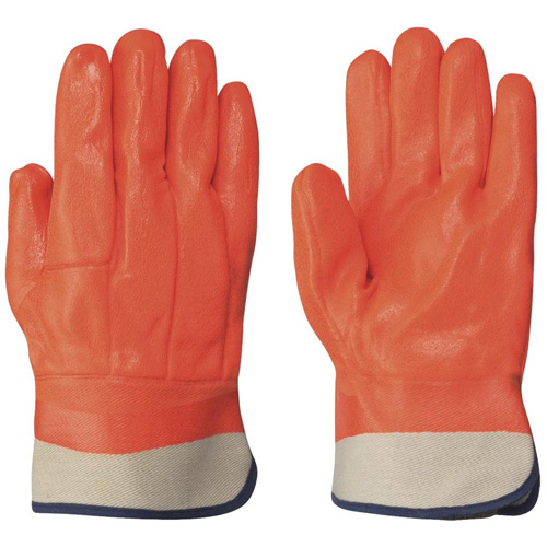846 Lined Gloves, One Size, Foam PVC Coating, PVC Shell D. Morneault & Fils