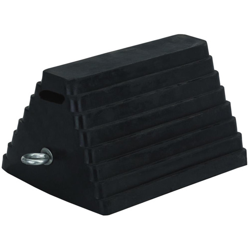 298 Cale de roue double face, 6" x 8", Noir D. Morneault & Fils