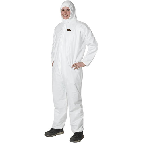 2055 Disposable Coveralls, Small, White, Microporous D. Morneault & Fils
