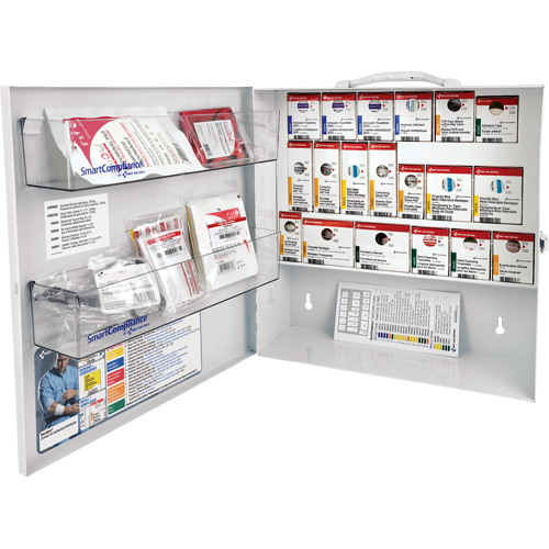 SmartCompliance&reg; First Aid Cabinet, Meets CSA Z1220-17 Type 2 Low-Risk Environment, Small (2-25 Workers) D. Morneault & Fils