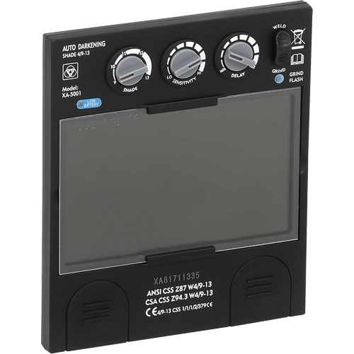 Filtre dobscurcissement automatique large &agrave; intensit&eacute; variable Advantage Plus, 5-1/4" la x 4-1/2" h Champ de vision, Pour utilisation avec S26200 D. Morneault & Fils