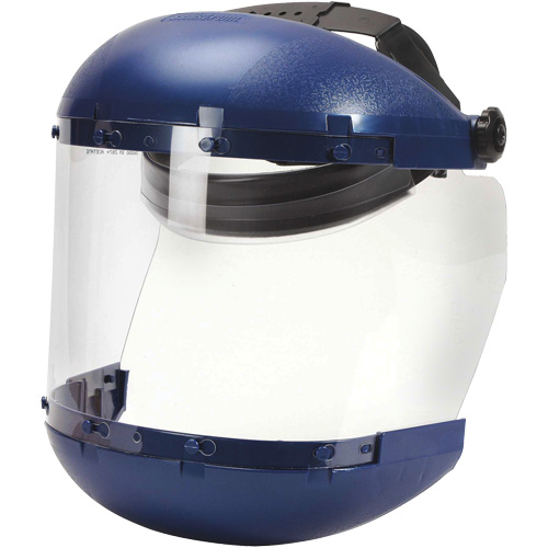 380 Premium Series Dual Crown Uncoated Faceshield, Acetate, Ratchet Suspension D. Morneault & Fils