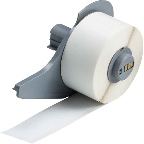 All-Weather Permanent Adhesive Label Tape, Vinyl, White, 1" Width D. Morneault & Fils