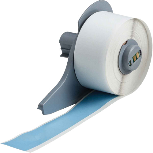 Ruban adh&eacute;sif permanent toutes saisons pour &eacute;tiquettes, Vinyle, Bleu, Largeur de 1" D. Morneault & Fils