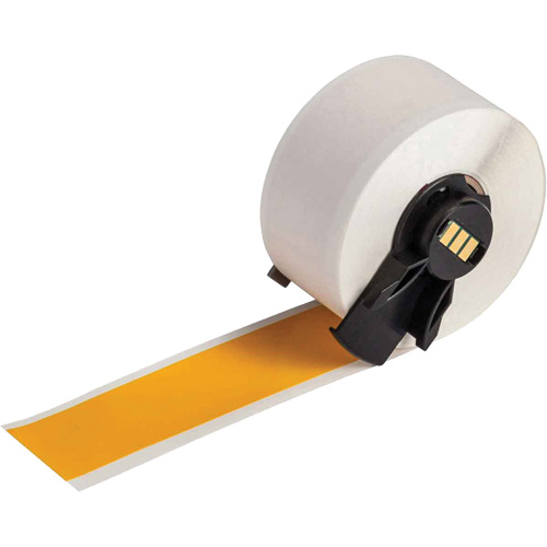 Multi-Purpose Label Tape, Vinyl, Yellow, 1" Width D. Morneault & Fils
