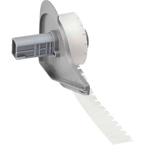 Harsh Environment Multi-Purpose Labels, Polyester, 0.35" L x 0.2" H, Black on Clear D. Morneault & Fils