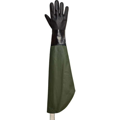 Gants r&eacute;sistants aux produits chimiques Chemstop, PVC, Doublure en Ouat&eacute;e D. Morneault & Fils
