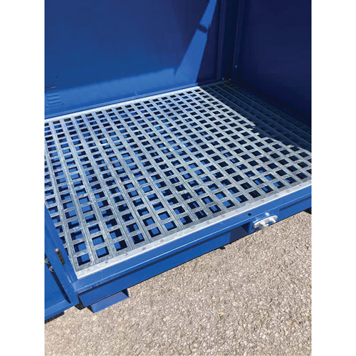 Ultra-Hard Top S4 Steel Spill Pallet, 61" L x 54.4" W x 52" H, 4700 lbs. Load Capacity D. Morneault & Fils