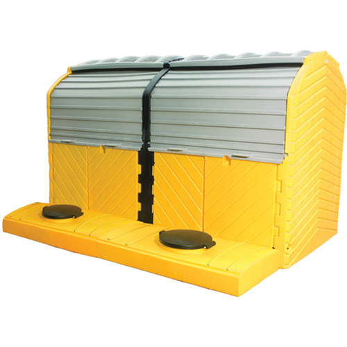 Trousse dextension sans drain pour Ultra-Hard Top Spill Pallets, 64" lo x 79" la x 62" h, Capacit&eacute; de charge 9000 lb D. Morneault & Fils