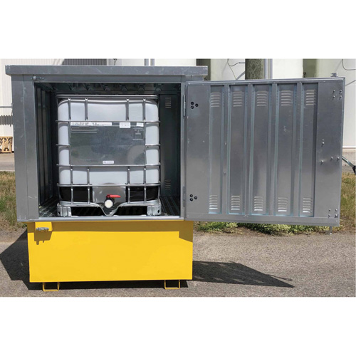 Steel Ultra-IBC Hard Top, 71.1" L x 83.1" W x 66.3" H, 5640 lbs. Load Capacity D. Morneault & Fils