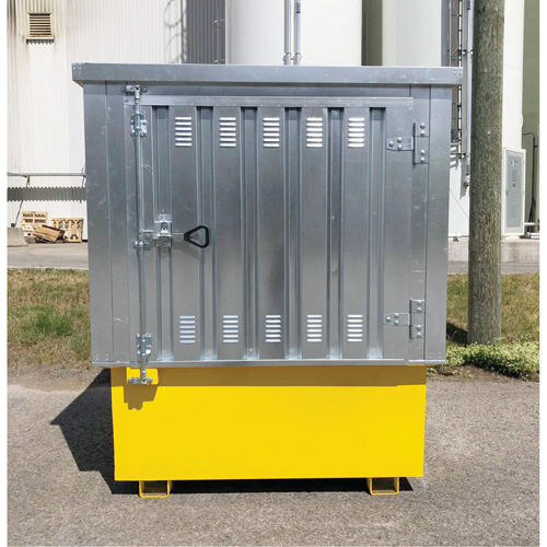Steel Ultra-IBC Hard Top, 71.1" L x 83.1" W x 66.3" H, 5640 lbs. Load Capacity D. Morneault & Fils