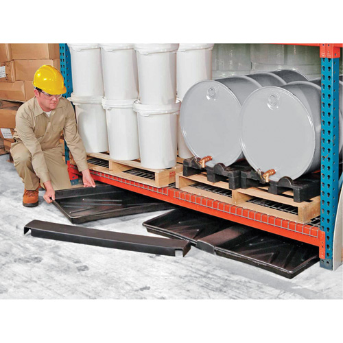 Single-Tray Ultra-Rack Containment Tray&reg;, 44" L x 23.5" W x 2.8" H, 8 US gal. Spill Capacity D. Morneault & Fils