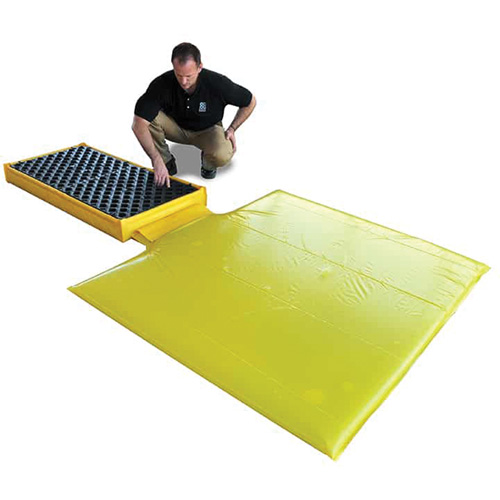 Ultra-Spill Deck flexible, &agrave; vessie, 2 barils, Capacit&eacute; de d&eacute;versement 88 gal. US, 48" x 27" x 5" D. Morneault & Fils