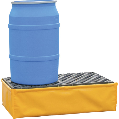 2-Drum Flexible Ultra-Spill Pallet&reg;, 66 US gal. Spill Capacity, 48" x 24" x 14" D. Morneault & Fils