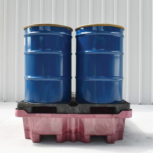 4-Drum Ultra-Spill King&reg; Drum Spill Pallet, 85 US gal. Spill Capacity, 51" x 51" x 17.5" D. Morneault & Fils