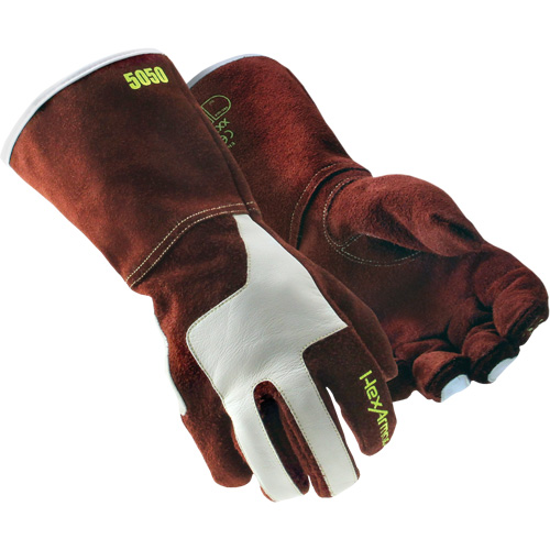 HeatArmor&reg; 5050 Welding Gloves, Split Cowhide, Size Small/7 D. Morneault & Fils