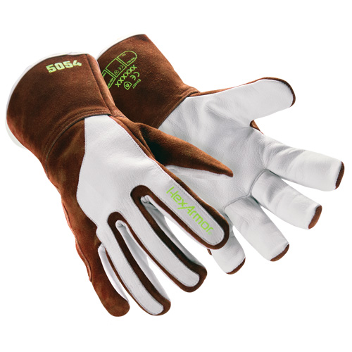 HeatArmor&reg; 5054 Welding Gloves, Grain Goatskin, Size Small/7 D. Morneault & Fils