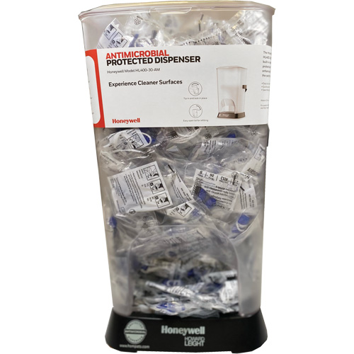 Distributeur de bouchons doreille filaires HL400 AM avec boîte de bouchons doreille AS-30W D. Morneault & Fils