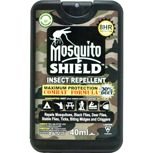 Pocket-Sized Mosquito Shield Insect Repellent, 30% DEET, Spray, 40 ml D. Morneault & Fils