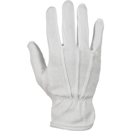 Classic Inspectors Parade Gloves, Cotton/Nylon, Unhemmed Cuff, 7/Small D. Morneault & Fils