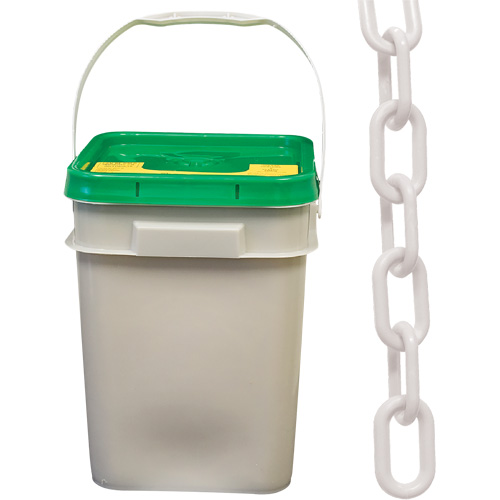 Heavy-Duty Plastic Safety Chain, White D. Morneault & Fils